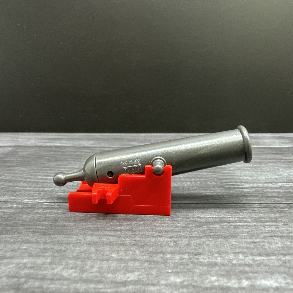 LEGO Cannon Project Launcher Gray Handle Red Base Pirate